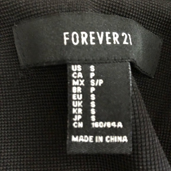 Forever 21 Black Blazer with Zipper Pockets - Picture 2 of 5